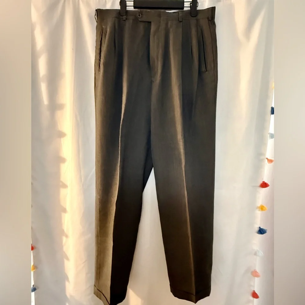 Slates Men’s Classic Brown Dress Pants